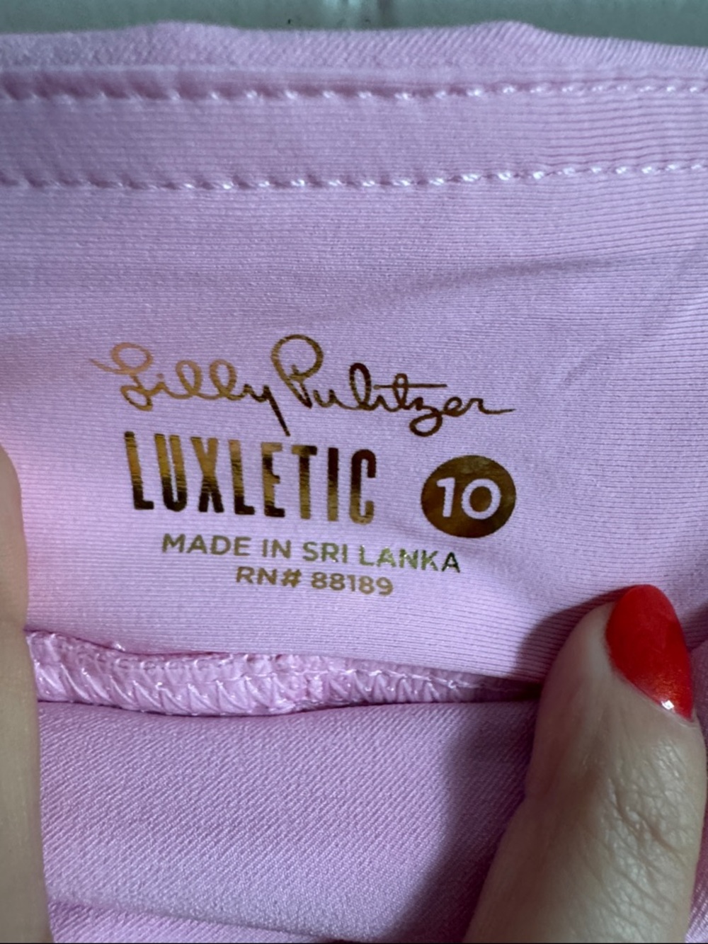 Lilly Pulitzer Luxletic Pink Mini Skort with Side Pockets Sz 10 - Picture 2 of 9